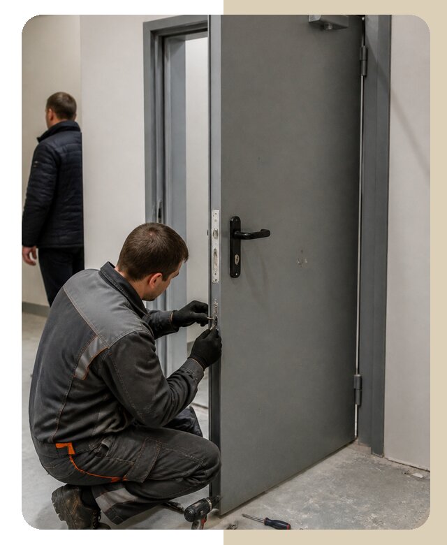 Ремонт противопожарной двери в Выборге по цене 6644 р. | ДвериЛегко-Вбр